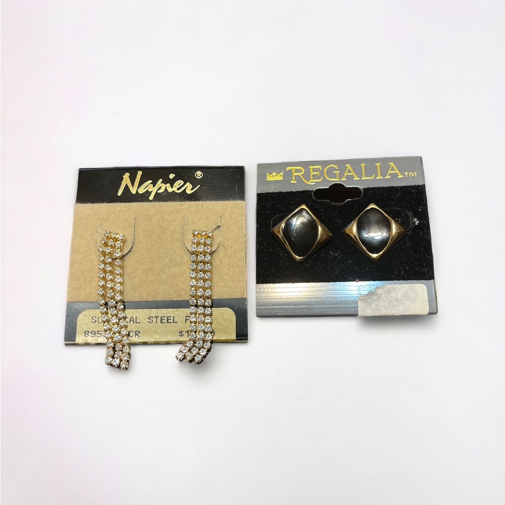 Mixed Vintage Earring Lot - Napier and Regalia